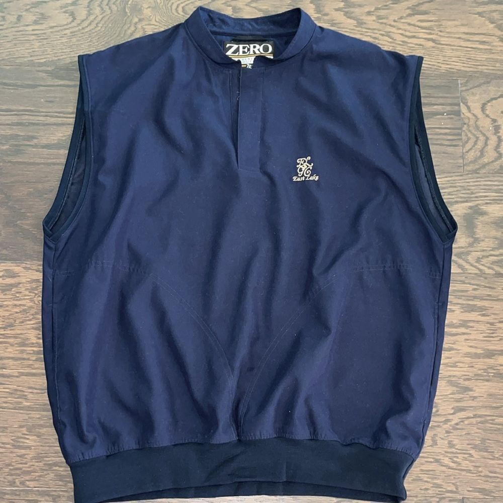 Blue Zero Restriction East Lake Country Golf club Atlanta wind vest jacket +FREE